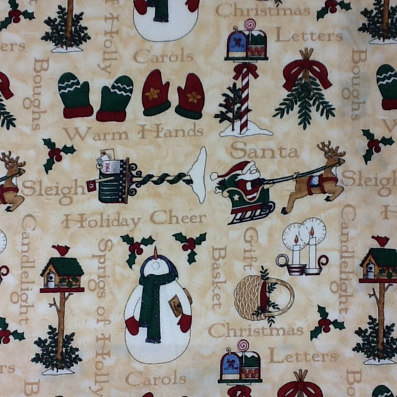 2 YDS Sewing Fabric 'DebbieMummHolidayCheer'44/45" - Picture 1 of 3